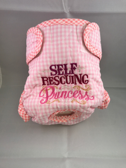 Self-Rescuing Princess on Pink Gingham